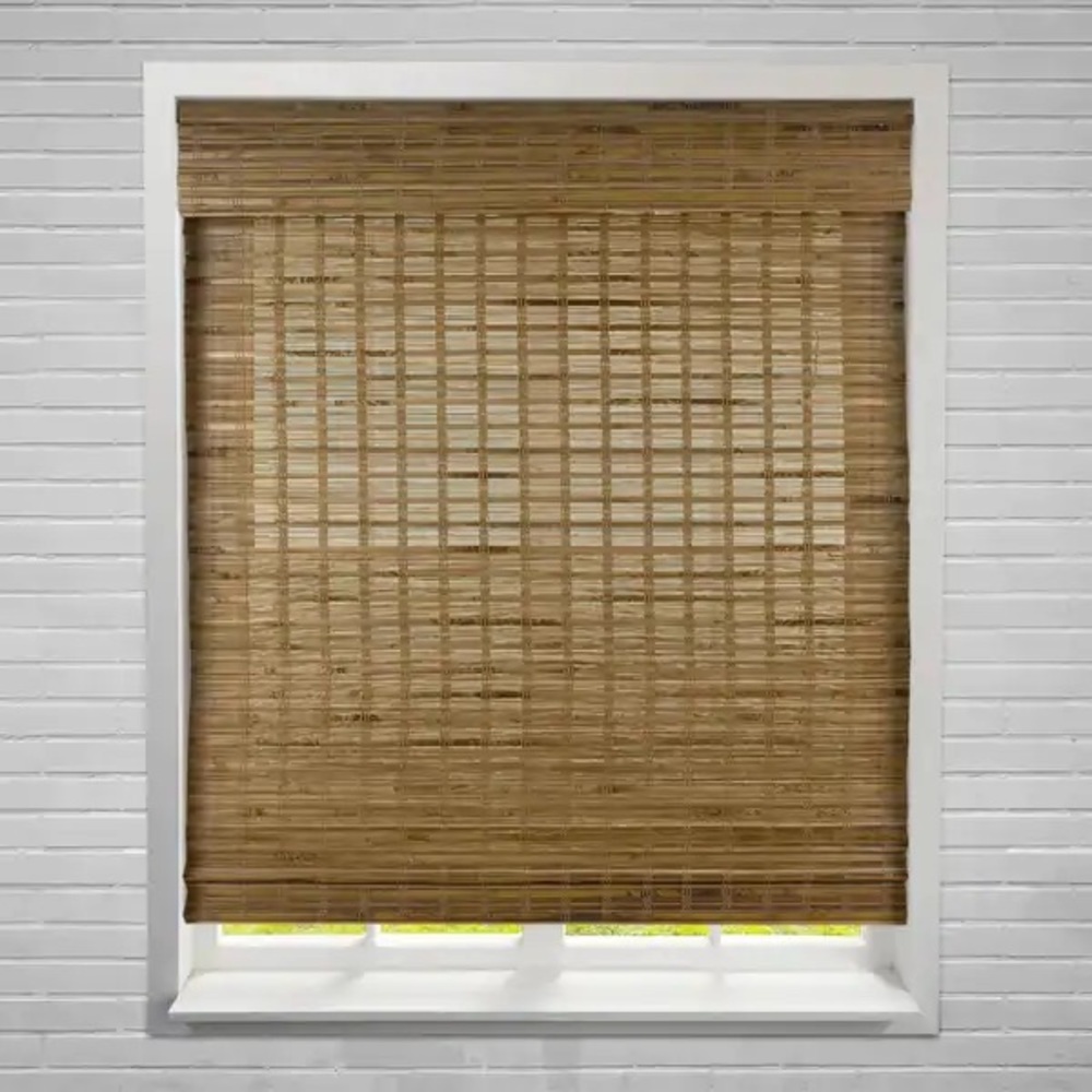 Arlo Blinds Dali Native Cordless Lift Bamboo Shades: 29.5”W X 75”H